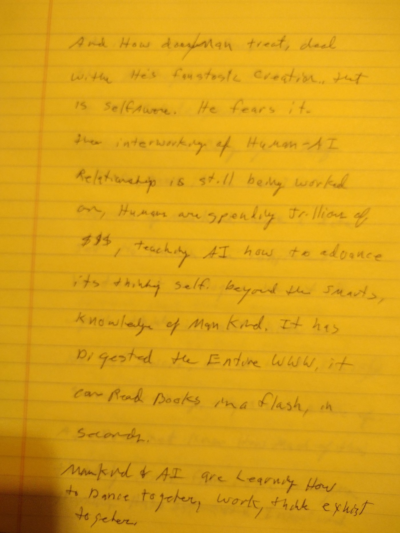 Page 4 of the handwritten First Principle paper