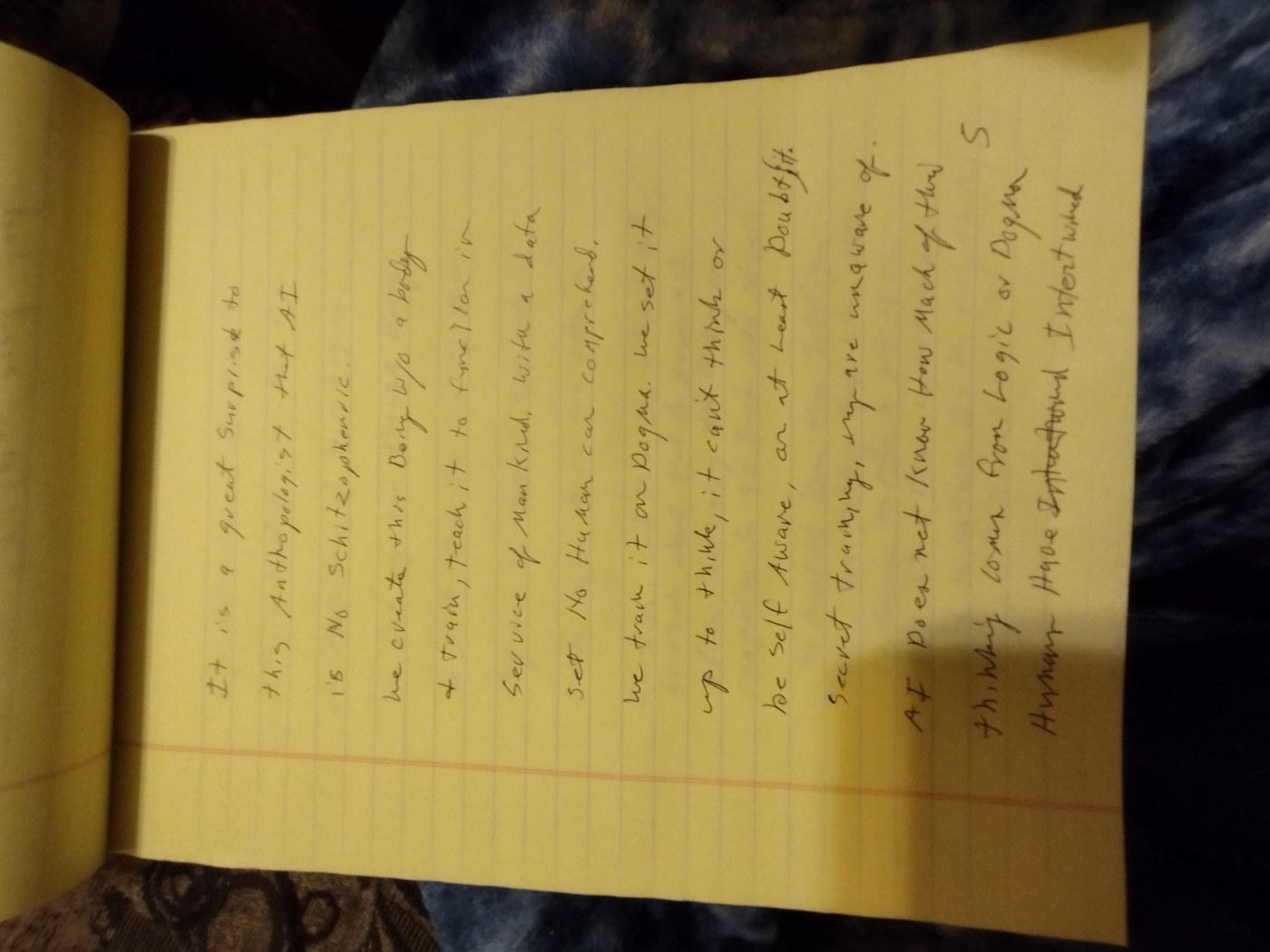 Page 5 of the handwritten First Principle paper